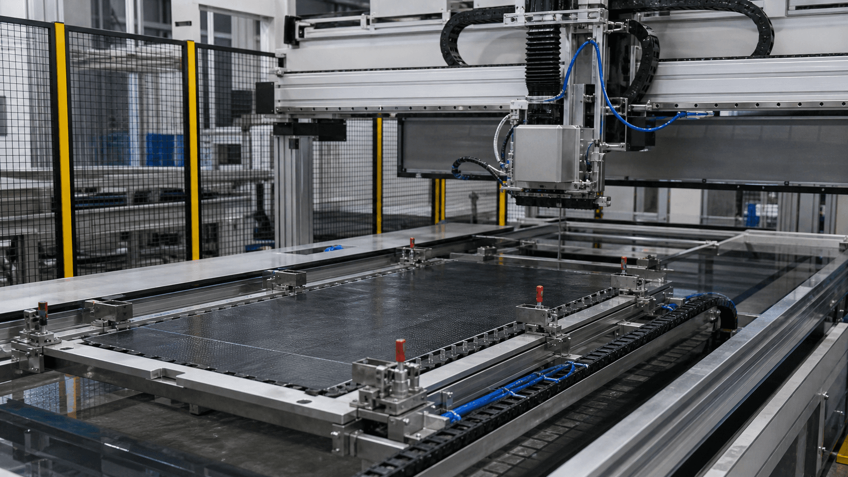 Composite C-scan carriage and guarded inspection mechanics